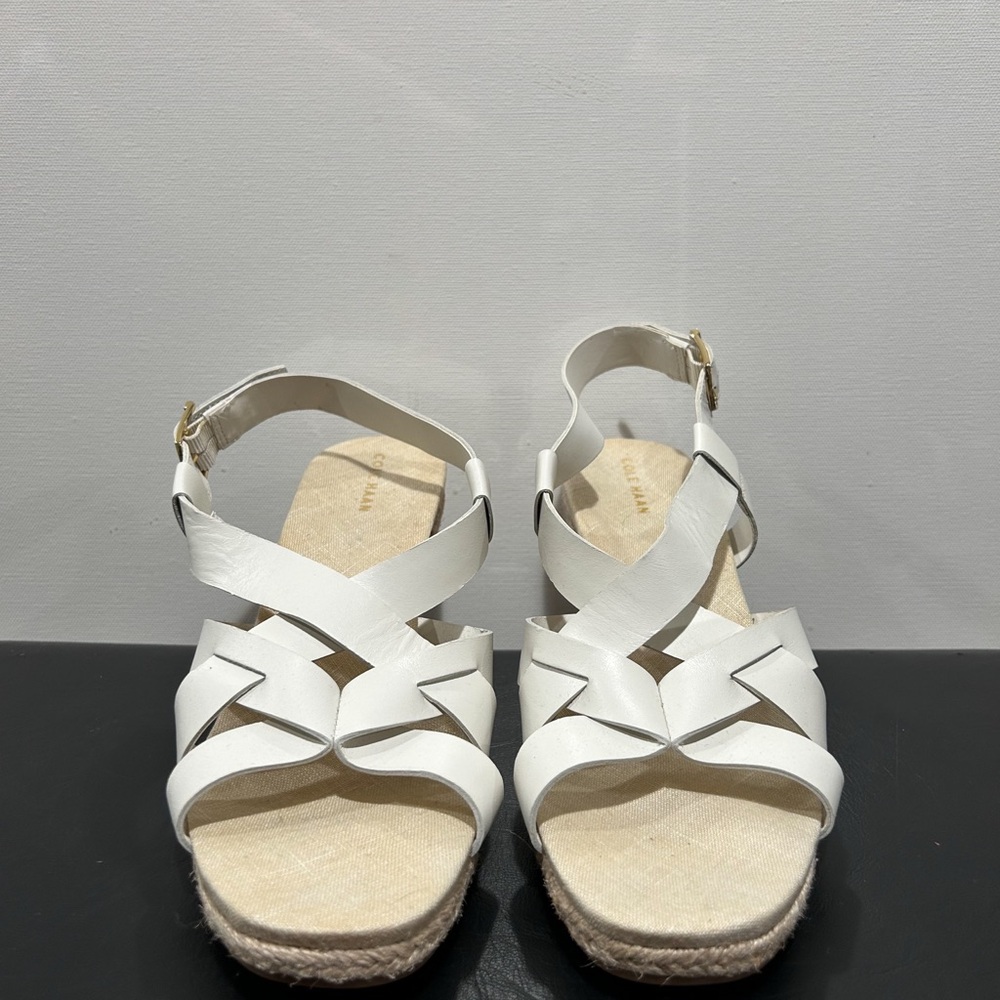 Cole Haan White Espadrille Sandals